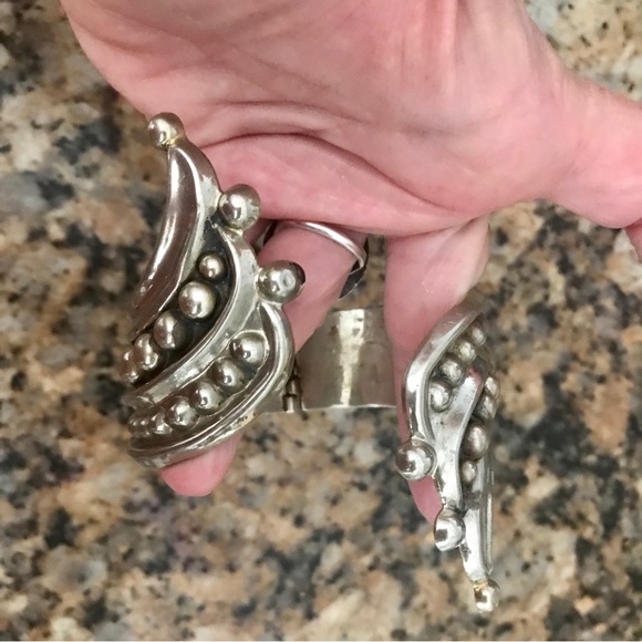 Alpaca cuff hinged beautiful vintage - Picture 9 of 9